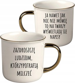 Bögre Fehér Arany Rant Ajándék Vicces Nőnap Irigylem Az Embereket