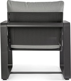 Szürke fém kerti fotel Merrigan – Bizzotto