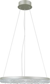 Italux Barlo PND-34526-M-SILV Függőlámpa 1x22W/LED 3000K/4000K/6000K IP20