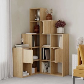 könyvespolc Paleo - Sapphire, Oak