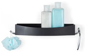 Clever Flip Shower Shelf fekete öntapadós fali polc - Compactor