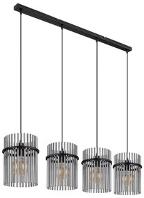 Globo 15698-4H - Csillár zsinóron GORLEY 4xE27/60W/230V fekete 15698-4H