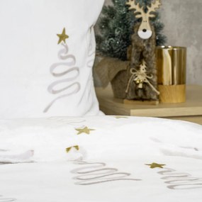 4Home Christmas treemikroflanel ágyneműhuzat, 140 x 200 cm, 70 x 90 cm, 140 x 200 cm, 70 x 90 cm