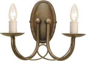 Elstead Lighting MINSTER MN2-BLK-GOLD Fali lámpa 2x60W/E14