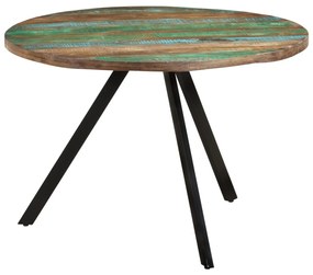 Tömör újrahasznosított fa étkezőasztal 110 x 75 cm