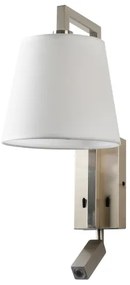 Brilagi - LED Fali lámpa RAYA 1xE14/40W/230V + LED/3W fehér/matt króm