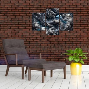 Kép – Sárkány a füstben (90x60 cm)