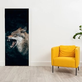 Fotótapéta ajtóra - Farkas (95x205cm)
