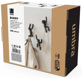 Fali műanyag akasztó szett 3 db-os Buddy – Umbra