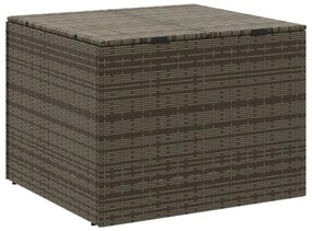 szürke polyrattan kerti tárolóláda 291 L
