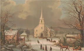 Dekoratív fotótapéta falra Könnyű összeszerelés Téli tájkép 416x254 Ragasztó