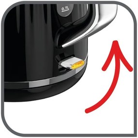 Tefal - Vízforraló LOFT 1,7 l 2400W/230V fekete