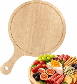 Vágódeszka Fából Készült Konyhai Sajt Tálaló Zöldség Gyümölcs 35X23