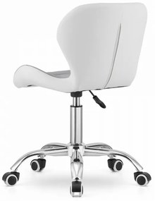 Dolgozószobai szett íróasztal TAYLOR SONOMA 100x50 cm + irodai szék AVOLA ökobőr szürke-fehér