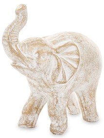 Dekorfigura Elephant Kerámia Szürke, Arany 19,5x9x18cm