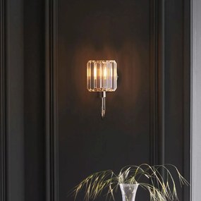 Endon glamour modern fali lámpa berenice nikkel átlátszó end104109