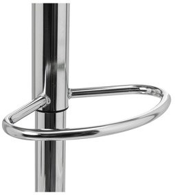 Fehér bőr utánzat állítható magasságú bárszék szett 2 db-os (ülésmagasság 56,5 cm) – Casa Selección