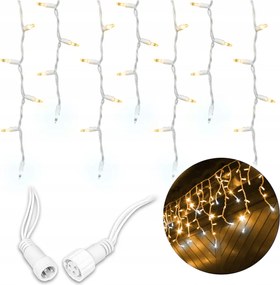 Jégcsap Girland Függöny 500 Led Meleg Fehér Flash (hideg Fehér)