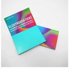 Symbionotes elektrosztatikus jegyzetek 19 x 10 cm - 100 papírlapokat, türkiz