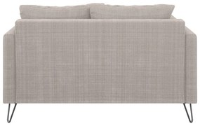 Világosbarna zsenília kanapé 140 cm Freya – Ropez