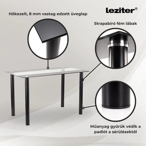 Zelma 4+1 étkező garnitúra fekete-fekete