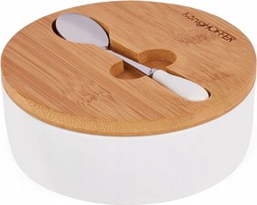 Konighoffer 424233 Cukortartó fehér, Bamb Fedéllel