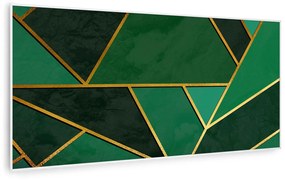 Klarstein Wonderwall Air Art Smart, infravörös hősugárzó, 120 x 60 cm, 700 W, zöld csík