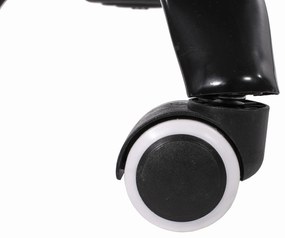 Világosszürke és bézs irodai szék AVOLA ökobőrből