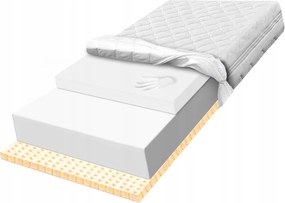 Matrac 170x190 visco forma memória, latex 19cm antibakteriális puha H1