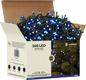 Karácsonyfa Lámpák 500 Led Kültéri Kék 41,5 m Karácsonyi Fények