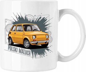 Bögre lengyel kicsi retro 2 fehér 330ml