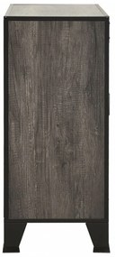2 db szürke fém és MDF tárolószekrény 72 x 36 x 82 cm