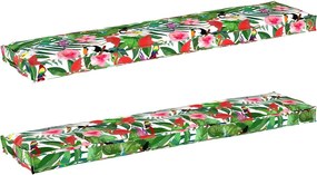 vidaXL Raklap párna készlet 2 pcs Trópusi dzsungel 180 x 40 x 8 cm
