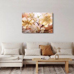 Kép - Arany virágok (90x60 cm)