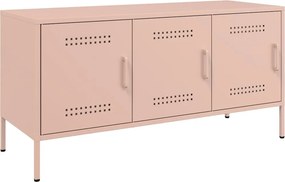 vidaXL rózsaszín acél TV-szekrény 100,5 x 39 x 50,5 cm