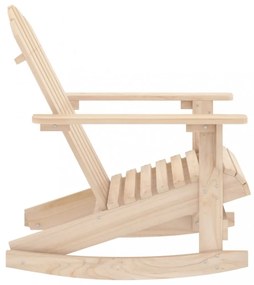 tömör fenyőfa kerti Adirondack hintaszék
