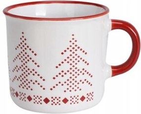 Fehér Karácsonyi Bögre Kerámia Ajándék Bögre 285ml Norvég Pulóver