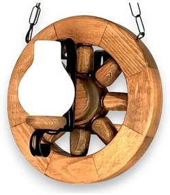 Brilagi - Csillár láncon ROATA 2xE14/40W/230V bükkfa