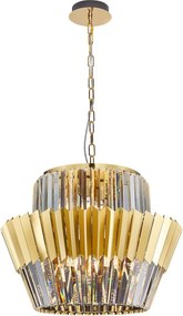 MILAGRO ML0415 DONNA Kristály Függesztett Lámpa Arany E14 IP20