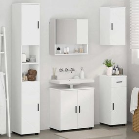 Fürdőszoba bútor szett 5 pcs Fehér 61 x 35 x 64 cm Faanyag
