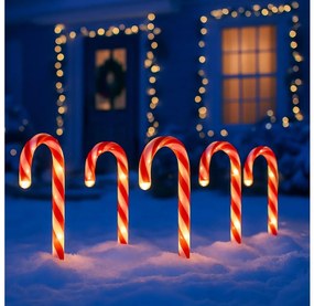 SZETT 5x kültéri karácsonyi LED dísz LED/2W/230V IP44 piros