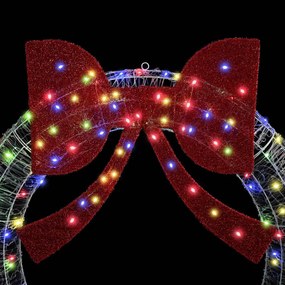 Koszorú 80 LED-del Sokszínű 90 cm Akril