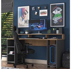 PC asztal Sikine 4 (dió + antracit) . 1095012