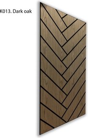 Freja Zajszigetelő falipanel 120x60x0,9cm - sötét tölgy &amp; parketta minta - világos tölgy