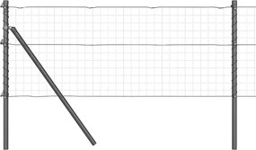 vidaXL Kerítésoszlop 26 pcs Szürke 3,2 x 3,2 x 80 cm