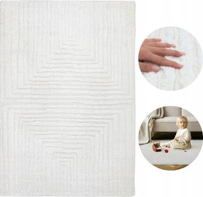 Hálószoba Nappali Szőnyeg Puha Divatos Dekoratív 3D Kivágott Minta 120x170