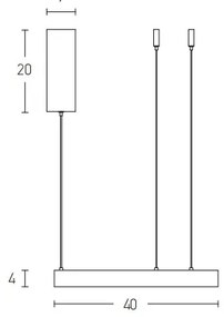 Zambelis 2006 - LED Dimmelhető csillár zsinóron LED/36W/230V arany