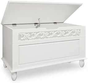 Casaria JERSEY fa láda, 80x40x48cm, fehér