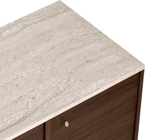 Varen - Travertine, Milano Walnut
