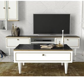 Kávésasztal RAVENNA 60x90 cm fehér